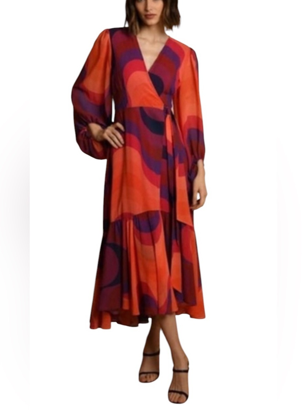 Hutch Robin Wrap Dress Size Large
